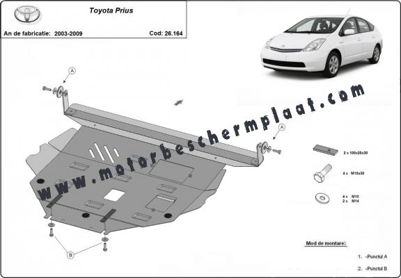 Motor en Versnellingsbak Beschermplaat voor Toyota Prius
