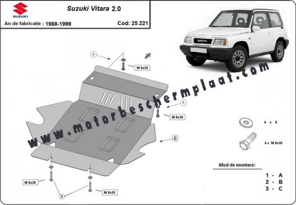 Motor en Radiator Beschermplaat voor Suzuki Vitara 2.0