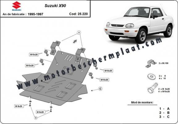 Motor en Radiator Beschermplaat voor Suzuki X90