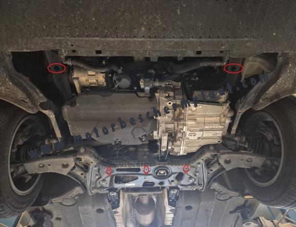Aluminium Motor en Versnellingsbak Beschermplaat voor Ford Transit Connect