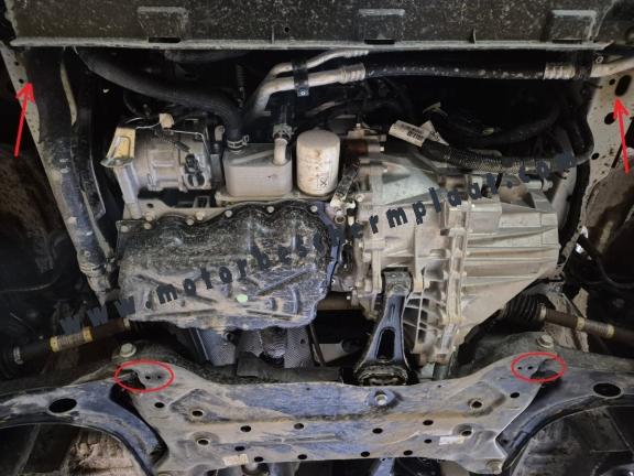 Aluminium Motor en Versnellingsbak Beschermplaat voor Ford Transit FWD