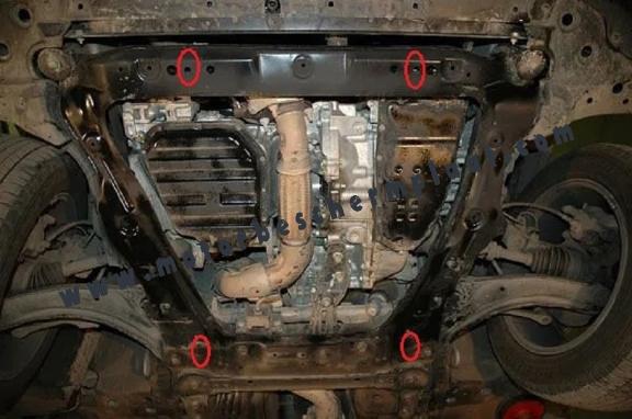 Motor, Versnellingsbak en Radiator Beschermplaat voor Nissan X-Trail T31