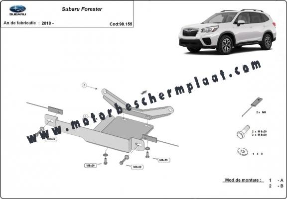 Differentieel Beschermplaat Subaru Forester