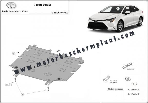 Motor, Versnellingsbak en Radiator aluminium Beschermplaat voor Toyota Corolla