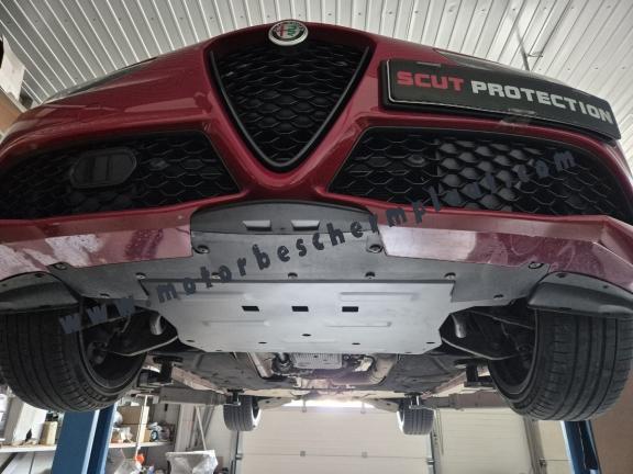 Motor, Versnellingsbak en Radiator Beschermplaat voor Alfa Romeo Giulia