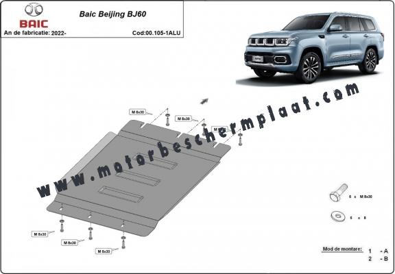 Versnellingsbak aluminium Beschermplaat voor Baic Beijing BJ60