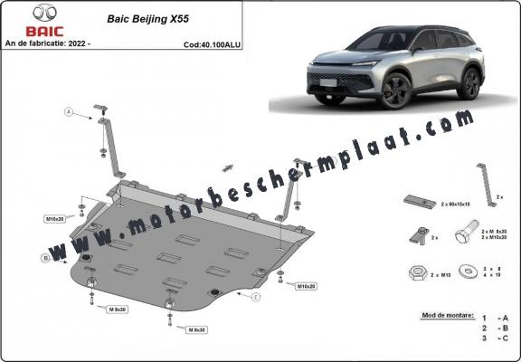 Motor, Versnellingsbak   aluminium Beschermplaat voor BAIC Beijing X55