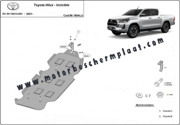 Brandstoftank Beschermplaat voor Toyota Hilux Invincible