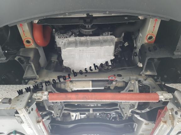 Motor, Versnellingsbak en Radiator aluminium Beschermplaat voor Mercedes Sprinter - RWD