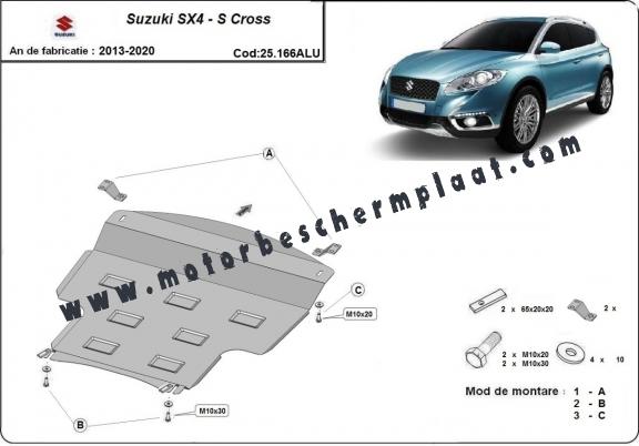 Motor, Versnellingsbak   aluminium Beschermplaat voor Suzuki SX4  - S Cross