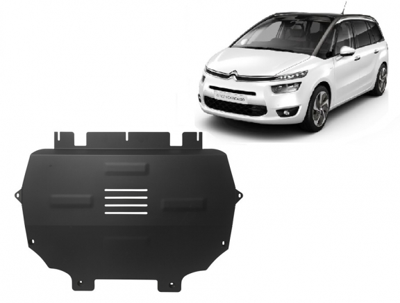 Motor, Versnellingsbak en Radiator Beschermplaat voor Citroen C4 Picasso