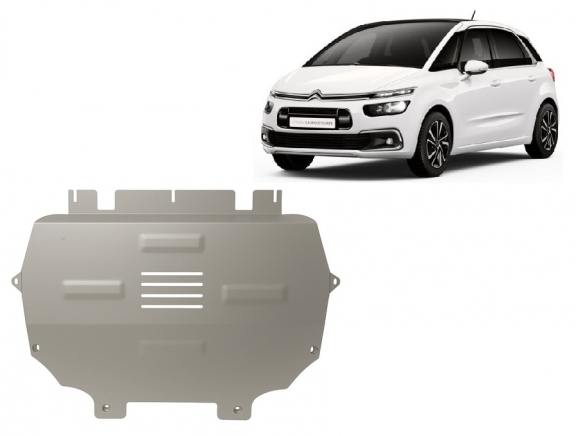 Motor en Versnellingsbak Beschermplaat voor Citroen Grand C4 SpaceTourer - Aluminium