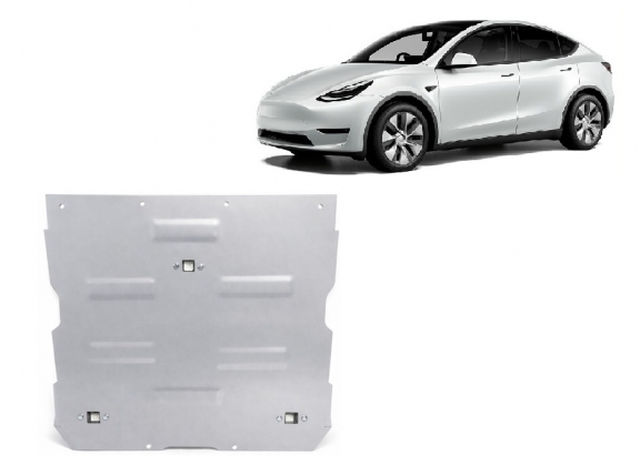 Voorste aluminium beschermplaat voor de elektrische motor van de Tesla model Y