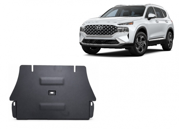 Katalysator/cat lock Beschermplaat voor Hyundai Sante Fe