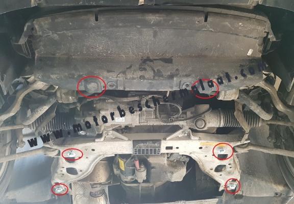Motor, Versnellingsbak en Radiator Beschermplaat voor BMW Seria 1 E81;E87;E82