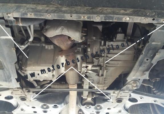 Motor, Versnellingsbak en Radiator Beschermplaat voor Fiat Doblo