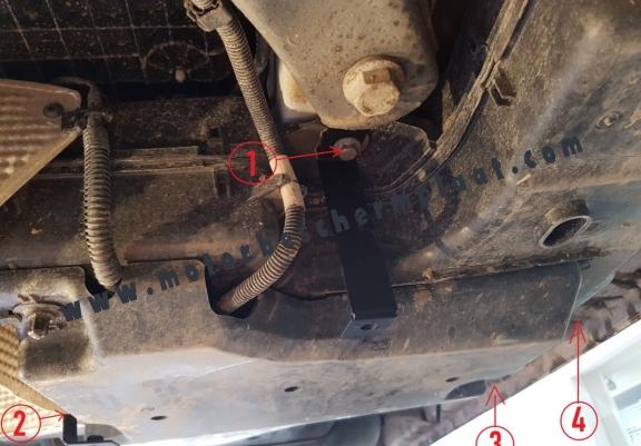 AdBlue tank Beschermplaat voor Volkswagen Crafter / 18 L