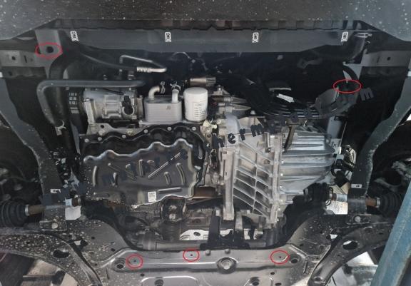 Motor en Versnellingsbak Beschermplaat voor Ford Transit Custom