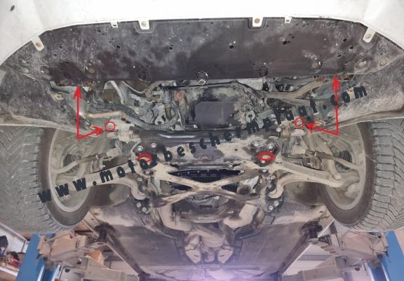 Motor en Radiator Beschermplaat voor Audi A4  B9