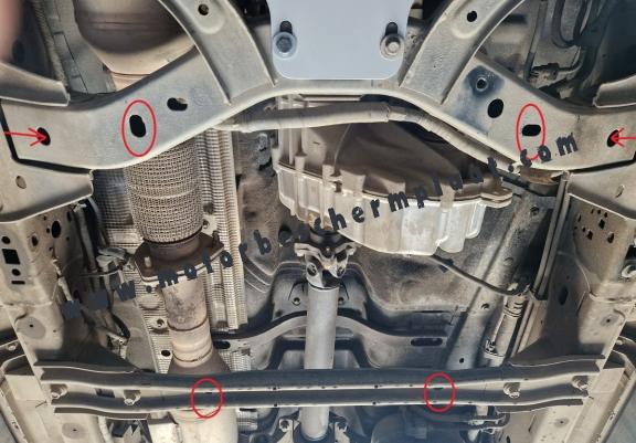 Tussenbak Beschermplaat Ford Ranger
