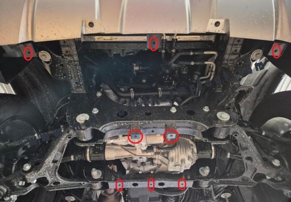 Motor  Beschermplaat voor Baic Beijing BJ60 - Aluminium