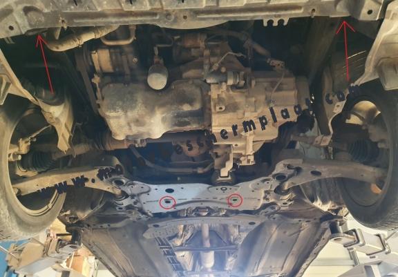 Motor, Versnellingsbak en Radiator Beschermplaat voor Mazda 3