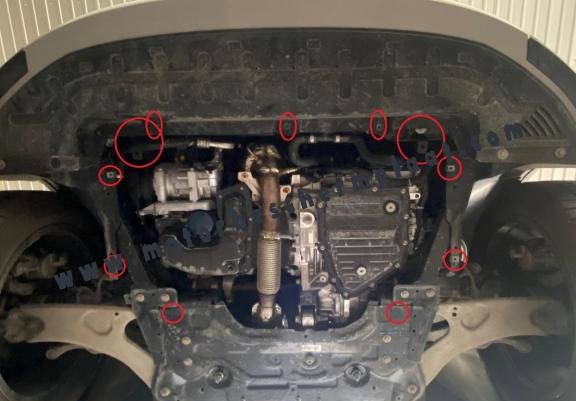 Motor Beschermplaat voor Fiat 600
