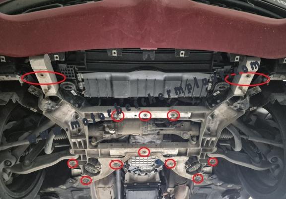 Motor, Versnellingsbak en Radiator Beschermplaat voor Alfa Romeo Stelvio