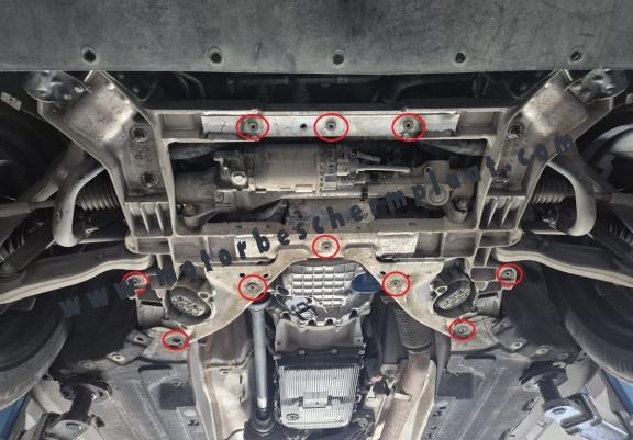 Motor, Versnellingsbak en Radiator Beschermplaat voor Alfa Romeo Stelvio