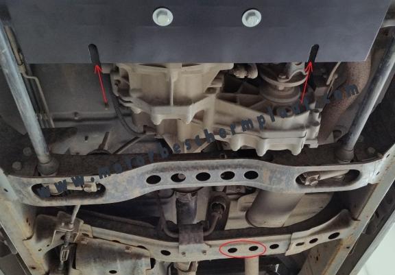 Versnellingsbak Beschermplaat voor Nissan Navara D22