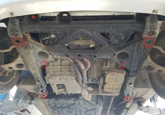 Motor, Versnellingsbak en Radiator Beschermplaat voor Mercedes Vaneo W414