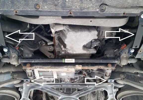 Motor en Radiator Beschermplaat voor Audi A6