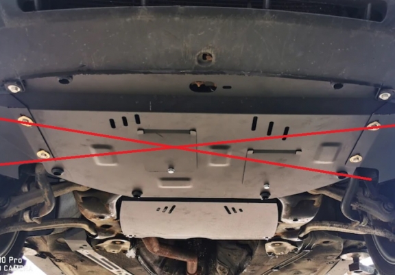 Versnellingsbak Beschermplaat voor Audi A4  B7 - Automatisch