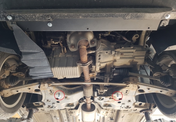 Motor, Versnellingsbak en Radiator Beschermplaat voor Fiat Punto 