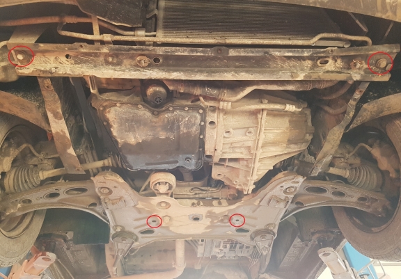 Motor, Versnellingsbak en Radiator Beschermplaat voor Renault Trafic 2 (2011-2014)