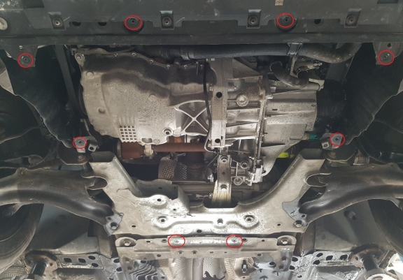 Motor, Versnellingsbak en Radiator Beschermplaat voor Mercedes Citan W415