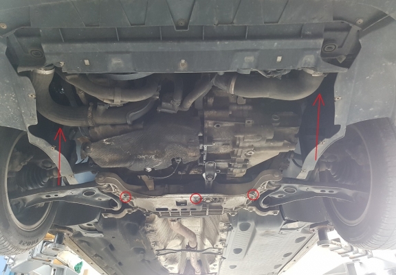 Motor, Versnellingsbak Beschermplaat voor VW Passat B7
