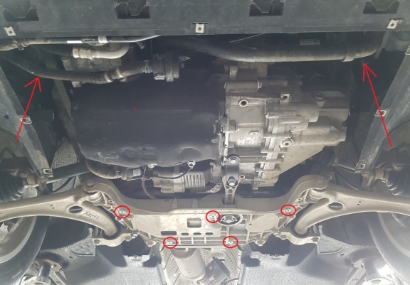 Motor Beschermplaat voor Audi Q2