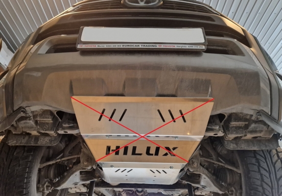 Motor  Beschermplaat voor Toyota Hilux Invincible
