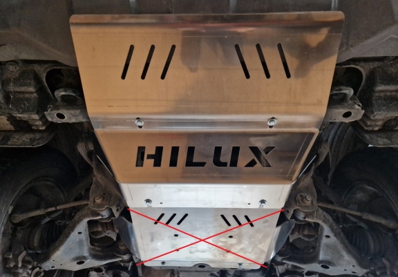 Radiator aluminium  Beschermplaat voor Toyota Hilux Revo