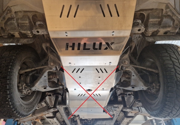 Radiator aluminium  Beschermplaat voor Toyota Hilux Revo
