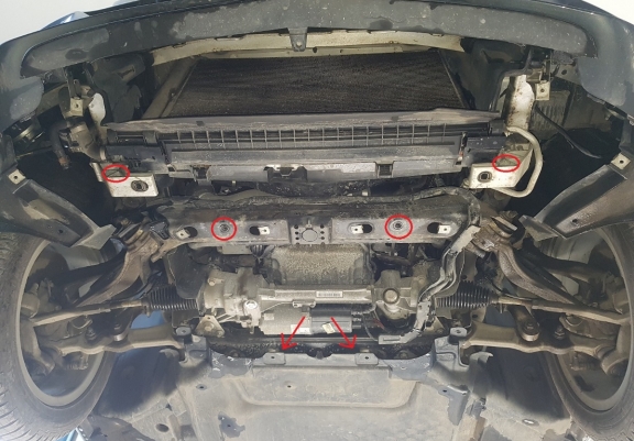 Motor Beschermplaat voor Mercedes C-Class W205 4x4