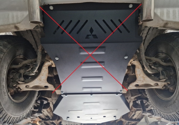 Versnellingsbak Beschermplaat voor Mitsubishi Pajero 4 (V80, V90)