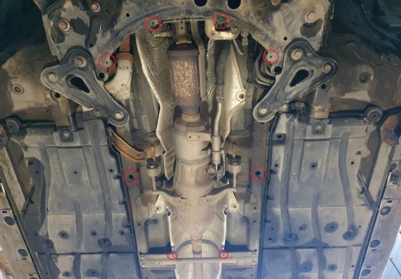 Katalysator/cat lock Beschermplaat voor Toyota Auris