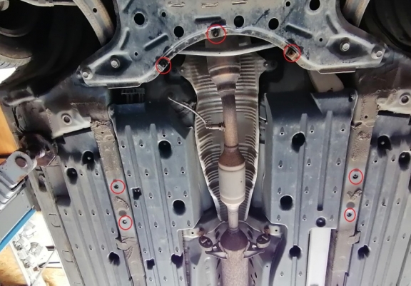 Katalysator/cat lock Beschermplaat voor Toyota Prius