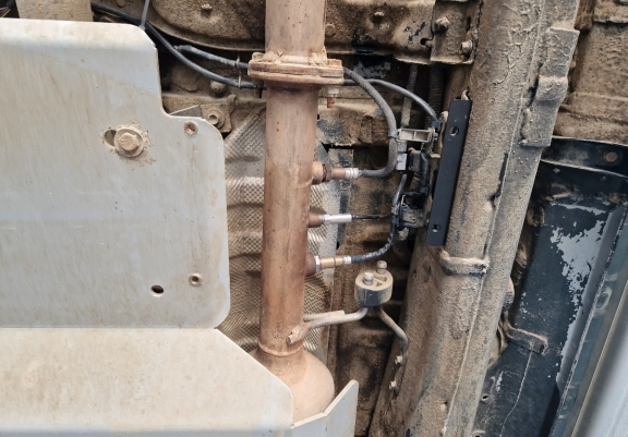 DPF sensoren  aluminium Beschermplaat voor Toyota Hilux