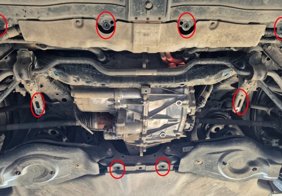 Achterste motorbescherming voor Tesla Model 3 AWD