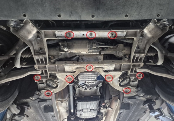 Aluminium Motor, Versnellingsbak en Radiator Beschermplaat voor Alfa Romeo Stelvio