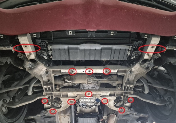 Aluminium Motor, Versnellingsbak en Radiator Beschermplaat voor Alfa Romeo Stelvio