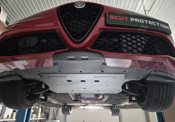 Motor, Versnellingsbak en Radiator Beschermplaat voor Alfa Romeo Giulia
